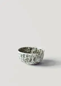 Tell Me More - Rivoli bowl small - green splatter