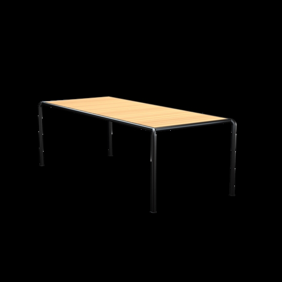 Houe - AVANTI Dining table, 222x98 cm  - Bordplade: Pine, Stellet: Sort