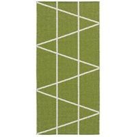 Horredsmattan Plastikt�ppe "Plastic Viggen"  - 70 x 50 cm - farve: olivengr�n/hvid 