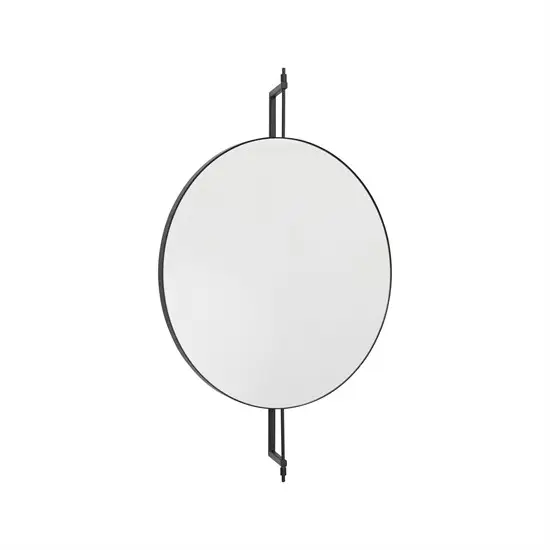 Kristina Dam - Spejl - Rotating Mirror Round - Sort - Ø 60 cm
