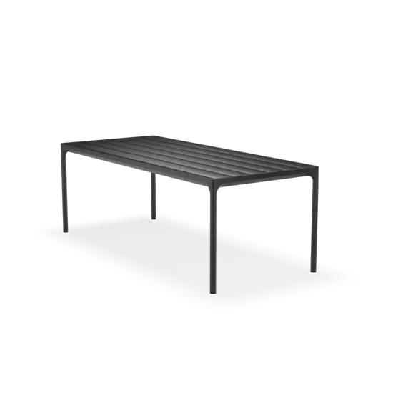 Houe - FOUR Table. 210x90 cm - Black. Frame