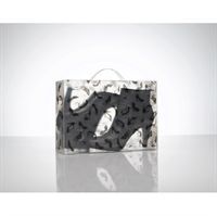 Box small m. sorte sko