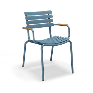 Houe - ReCLIPS Dining chair - Sky blue. Armrest