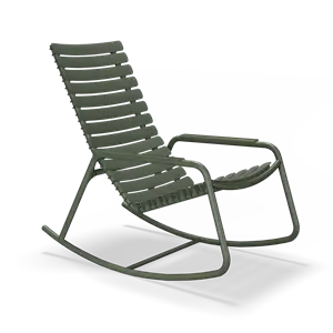Houe - ReCLIPS Rocking chair - Olive green. Armrest