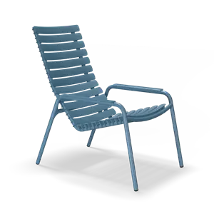 Houe - ReCLIPS Lounge chair - Sky blue. Armrest