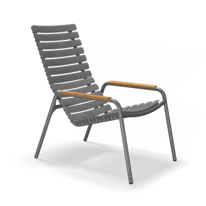 Houe - ReCLIPS Lounge chair - Dark grey. Armrest