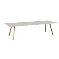Hay bord - CPH30 table - 300 x 90 cm - bordplade Off White linoleum/ben i eg (vandbaseret lak)
