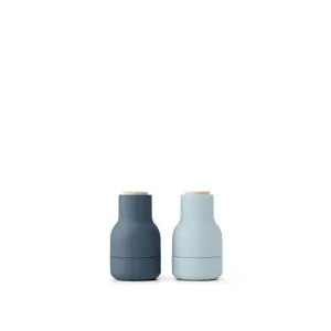Audo Copenhagen - Bottle Grinder, Small, H11,5, Blues, Beech Lid, 2-pack