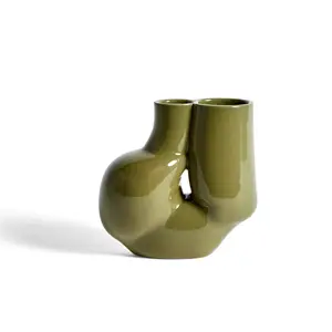 HAY - Vase - Chubby - Olive Green - Oliven Grøn