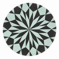 Ferm Living sk�rebr�t med stjernemotiv i sort / mint 