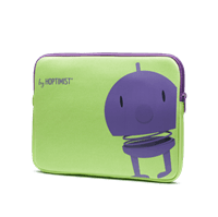 Hoptimist iPad Sleeve i lime/lilla