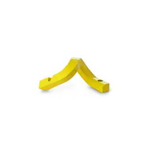 Normann Copenhagen - Lysestage - Crooked Candlestick Two - Yellow/Gul