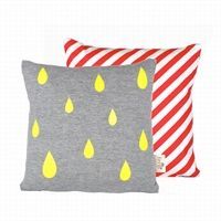 Ferm Living - Pude - raindrops Cushion neon, 30 x 30 cm 