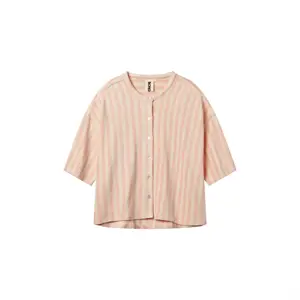 Bongusta - Naram - Oversized Skjorte - Tropical & creme - One size