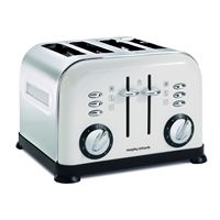 Albaline Accents 4 slice br�drister i hvid 