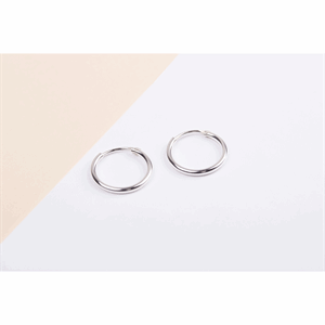 Jukserei - Creol Earrings - Silver (small)