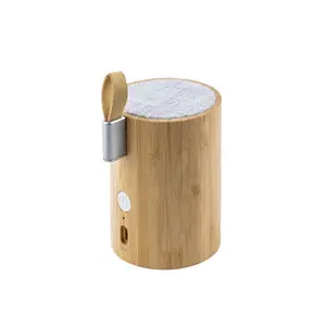 Gingko - Drum Light Bluetooth Speaker Natural Bamboo Wood