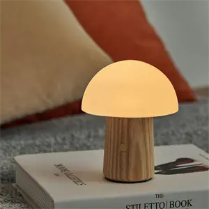 Gingko - Alice Mushroom Lamp - Mini - White Ash Wood