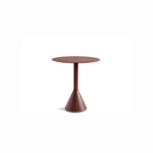 HAY havebord - Palissade bord - Cone table - Rød - Iron red - Ø 70 cm