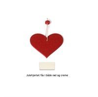 Julehjerte i filt fra Hey Sign