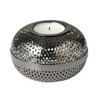 Louise Roe fyrfadsstage "Hilda" i gun metal - � 9,5 cm
