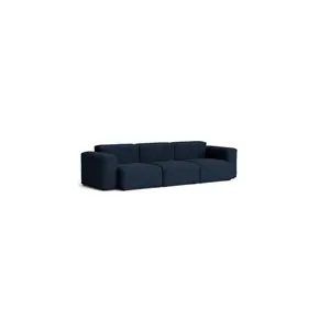 Hay - Mags soft sofa low armrest - Combination 1 - 3 seater - Flamiber Dark blue J4