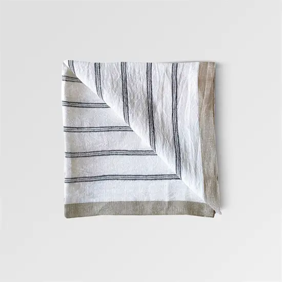 Tell Me More - Maya kitchen towel - navy stripe