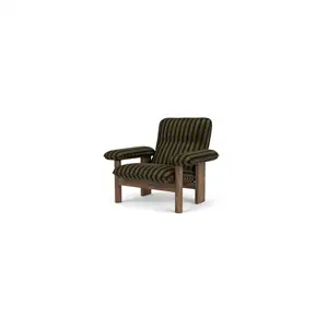 Audo Copenhagen - Brasilia Lounge Chair, Solid Walnut Base, PC4T