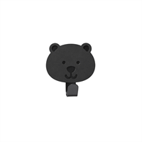 LindDNA - Kids Hook "Bear" - 7,5x6 cm - Nupo black