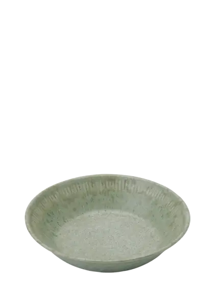 Knabstrup Keramik - dyb tallerken Ø 18 cm olive