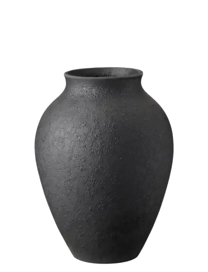 Knabstrup Keramik - vase H 20 cm black