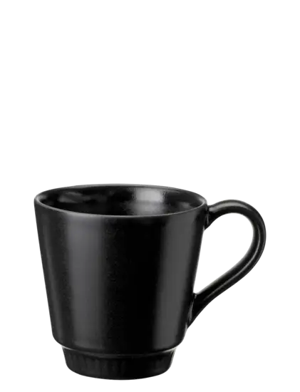 Knabstrup Keramik - krus, stort H 9 cm black