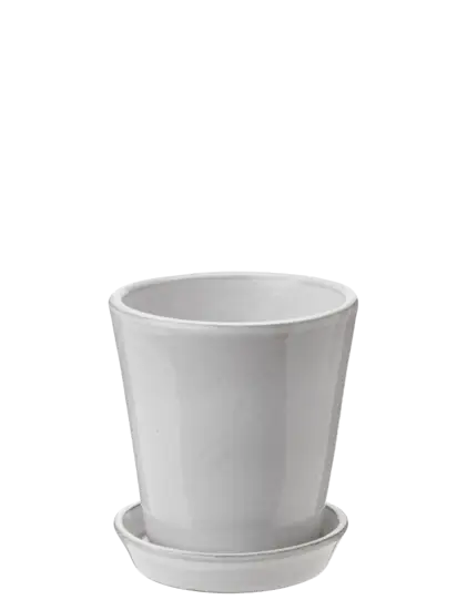 Knabstrup Keramik - urtepotteskjuler Ø 10.5 cm white