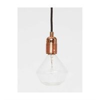 Frama - Diamond Lights med fatning og ledning (kobber/sort)
