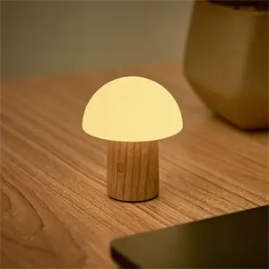 Gingko - Super Mini Alice Mushroom Lamp - White Ash