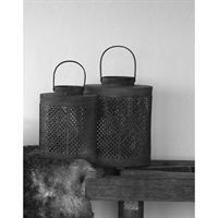 Accantus - Lanterne i bambus h�jde 31,5 cm
