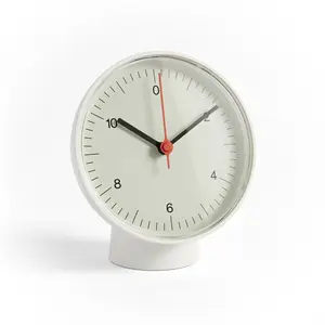 HAY - Bordur - Table Clock - Hvid - H: 14 cm