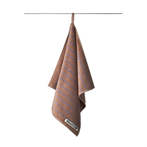 Bongusta - Naram - Gæstehåndklæde - Camel og ultramarine - 50x80 cm