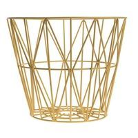 Ferm Living - Wire Basket medium - gul
