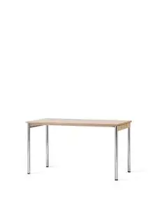 Audo Copenhagen - Co Table, 140x70 cm, Chrome, Laminate Creme