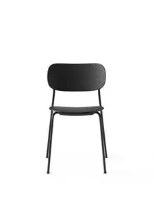 Audo Copenhagen - Co Dining Chair, Black Steel Base, Black Oak Seat and Back