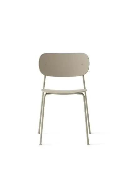 Audo Copenhagen - Co Dining Chair, Outdoor, Recycled Plastic, Olive Steel Base, Olive Seat, Olive Backrest