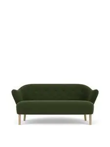 Audo Copenhagen - Ingeborg, Sofa, Oak Legs, Upholstered With PC4T, Natural Oak, EU - HR Foam, 8205 (Dark Green), Grand Mohair, Grand Mohair, Danish Art Weaving