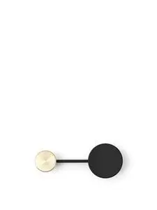 Audo Copenhagen - Afteroom Coat Hanger, Small, Black/Brass