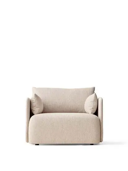 Audo Copenhagen - Offset Sofa, 1 Seater, Upholstered With PC2T, EU/US - CAL117 Foam, 0202 Savanna White/Cream, Savanna, Kvadrat