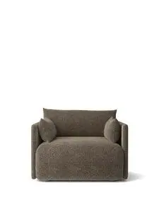 Audo Copenhagen - Offset Sofa, 1 Seater, Upholstered With PC3T, EU/US - CAL117 Foam, 0001 (Black), Safire, Safire, Sahco, Kvadrat