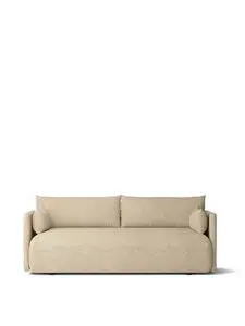 Audo Copenhagen - Offset Sofa, 2 Seater, Upholstered With PC2T, EU/US CAL117 Foam, 0019 (Beige), Moss, Moss, Kvadrat
