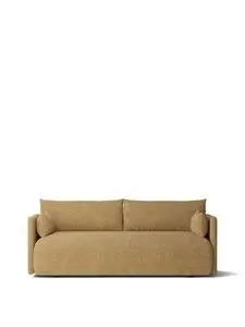 Audo Copenhagen - Offset Sofa, 2 Seater, Upholstered With PC0T, EU/US - CAL117 Foam, 06 (Gold), Bouclé, Bouclé, Audo