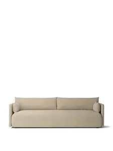 Audo Copenhagen - Offset Sofa, 3 Seater, Upholstered With PC0T, EU/US - CAL117 Foam, 02 (Beige), Bouclé, Bouclé, Audo