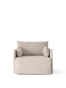 Audo Copenhagen - Offset 1-Seater, Sofa With Loose Cover, Audo Cotlin, Oat